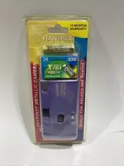 NEW Hanimex SnapShot Metallic Point & Shoot 35mm Film Camera - RARE PURPLE N1