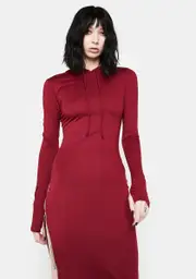 Burgundy Know What I Mean Maxi Dress