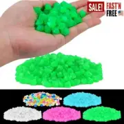 300/600PCS Glow in The Dark Luminous Pebbles Garden Glowing Rock Fish Tank Stone