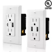 High Speed USB Wall Outlet Type C & Type A TR for iPhone UL 3.6A 4.2A 4.8A 5.8A