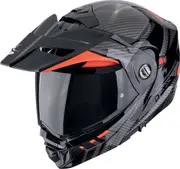 Scorpion ADX-2 Lewis Helmet, black-red, Size XL for Men Black Red