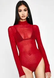 No More Waiting Mesh Bodysuit
