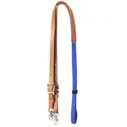 65HS 8 Ft Hilason Horse Western Leather Rubber Grip Barrel Roper Reins Tan /