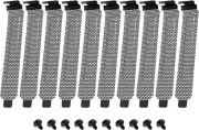 10Pcs PCI Bit Dust Baffles Metal Dust Filter Blanking Plate Vented Slot Covers w