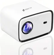 Portable Projector 4K【Netflix Built-in Android TV】 E-Focus/Auto Keystone, 350 ANSI, WiFi6, Bluetooth Smart TV, 1080P Native, Mini Projector, 50% Zoom Home Outdoor Movie Projector