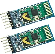 DIGISHUO 2Pcs HC-05 Wireless RF Serial Transceiver Module 6Pin RS232 TTL Board Communication BT Module for Arduino