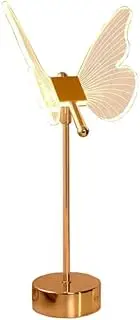 Veumoie Butterfly Table Lamp USB Rechargeable Nordic Ambiance Night Lights Luxury Living Room Desk Decor Bedroom Luminaire