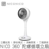 在飛比找蝦皮購物優惠-【台灣出貨】 NICONICO 360度陀螺循環立扇 NI-