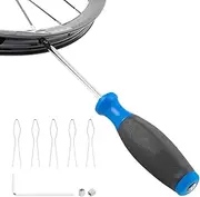 Spoke Nipple Tool, Multifunctional Cycling Radius Tool, Portable Installation Nipple Key, Multiple Functions Cycle Ray Insertion Driver Tool for Men, FE