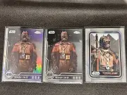 Star Wars Bundle x3 - Tusken Raider Chief Refractor, Chrome Cards