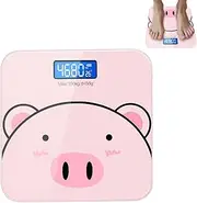 Accurate Scales for Body Weight | Digital Bathroom Scale Smart Weight Scale | USB Charging Automatic Weighing Scale Cartoon Body Scale for Women