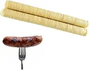 2 Sausage Casing Ham Sausage Casing, Hot Dog Collagens Casing, Collagens Drying Sausage Casing, Collagens Casings for Flavorous Sausages Ham, Smoked Sausage, 14mx26mm