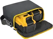 Battery Bag - RC Accessories Large Capacity - Waterproof, Built-in Removable Partition, Protective Organizer, Fits Construction Site