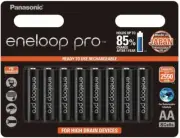Panasonic Eneloop Pro - AA NiMH Rechargeable Batteries x 8 - Made in JAPAN