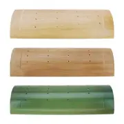 All Natural Bamboo Wood Half Pipe Sushi Skewer Holder