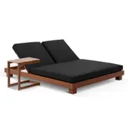 Milano Package B - Outdoor Wicker Modular Chaise Lounge With Coffee Table
