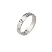 Premium Stainless Steel Love Ring Silver 9