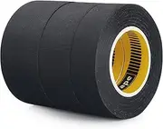 LLPT Wiring Harness Cloth Tape 3 Packs 3/4 Inch 1 Inch 1.3 Inch 50 Ft Each Fiber Wire Loom Wrapping Tape for Automotive Engine Electrical Protection (HC213)