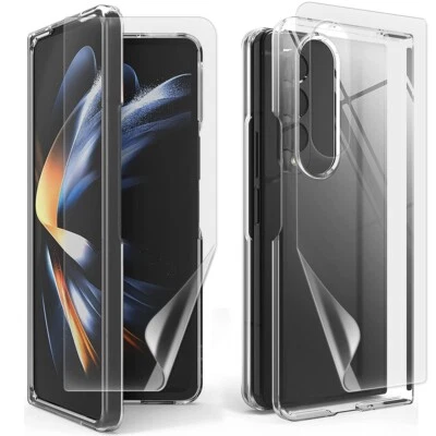 For Samsung Galaxy Z Fold 4 F936U US Outer+Back Hydrogel Screen Protector Cover
