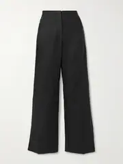 [Faithfull] Faithfull - Sanne Linen Straight-leg Pants - Black - small small Black