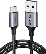 [UGREEN] 1M USB A to USB C Cable Nylon Braided 3A Type C Cord Fast Charging Compatible with iPhone 16 Pro Max/15, Galaxy S24 S23 S22 S21, Pixel, Nokia, Moto, Redmi, Huawei, PS5, Xbox Series