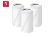 TP-Link Deco BE22000 Tri-Band Whole Home Mesh WiFi 7 System (3 Pack)