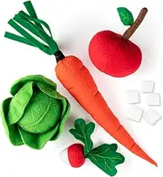 Hobby Horse Treats, Vegetable and Fruit Set for Hobbyhorse, Hobby Horse Accessories, Toy Carrot, Cabbage, Apple, Radish and Cube Sugar