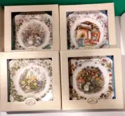ROYAL DOULTON 1982 BRAMBLY HEDGE - all 4 SEASONS PLATE Collection - NEW in BOXES