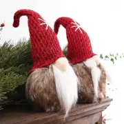 Christmas Gnomes 14 Inch 2 Pack, Large Red Plush Stuffed Tomte, Indoor Home...