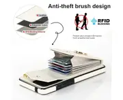 For Samsung Galaxy S20 Ultra Wallet Case with RFID Credit Cards Holder and Wrist Strap - White