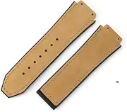[MZBZUTEDEE] Fit For Hublot Yuki Leather Big Bang Durable Frosting Suede Watch Band Special Convex Interface Accessories