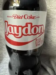 Share a Coke with Jaydon 2025 Personalized Gift Coca~Cola Bottle 20oz Diet