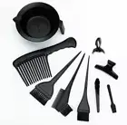 Hair Dye Color Brush Bowl Coloring Brush Kit Set Tint Tool Bleach (9 Pcs/ Set)