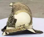 VICTORIAN BRASS FIREMAN HELMET FIGHTER BRITISH CHIEF VICTORIA BRASS HELMET