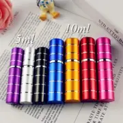 5ML 10ML Travel Aluminum Perfume Empty Refillable Glass Spray Bottle With Line