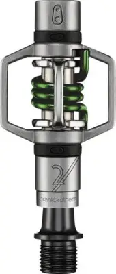 Crank Brothers Egg Beater 2 Pedals with Green Spring