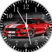Mustang Frameless Borderless Wall Clock For Gifts or Home Decor E268