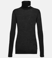 [Jil Sander] Jil Sander Logo turtleneck sweater AU 8 black