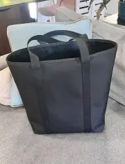 Celine Vertical Cabas Tote Bag Black Canvas w/Wallet $1350 MSRP