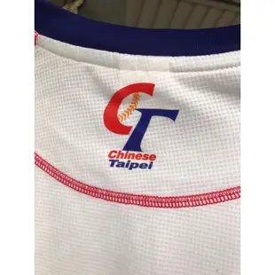 BRETT 中華台北代表隊Chinese  Taipei 白色短袖T恤上衣