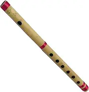 Bamboo Bansuri Flute for beginners C Key 7 Holes Fipple Woodwind Clarinet Quena Indian Musical Instrument Krishna Birthday Gift Mens Women Kids Size- 13" i