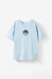 [Cotton On Kids] Cotton On Kids - Jonny Short Sleeve Graphic Print Tee - Frosty blue/sunny vibes 3 FROSTY BLUE/SUNNY VIBES