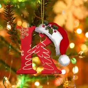 26 Letters Christmas Tree Decoration Pendant Christmas Tree Ornaments Personalized DIY Christmas Ornaments Christmas Decoration Xmas Tree Hanging D...