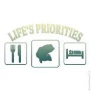 Life's Priority Fish, Vinyl Decal Sticker, 40 Patterns & 3 Sizes, #3234