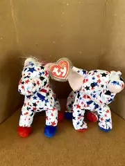 Mint Ty Beanie Baby Lefty & Righty 2004 Rare w/Cases