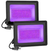 Black Lights HWay 200W LED Black Purple Lights Flood Light with Plug(6ft Cabl...