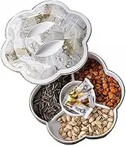 YXUANYZNB Nut Bowl Dried Fruit Box with Lid Living Room Coffee Table Compartment Candy Box Home Creative Snack Storage Container