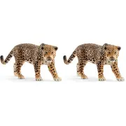 2x Schleich 4.7'' Jaguar Wildlife Animal Action Figure Kids/Child Play Toy 3-8y