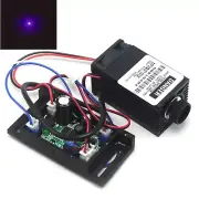 Violet/Blue Dot 405nm 300mW Focusable Laser Diode Module 12V Driver TTL Fan