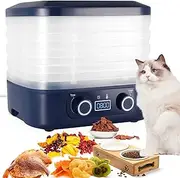 5 Tray Mini Food Dehydrator, Electric Fruit Food Dryer with Adjustable Temperature & Timer, Multifunction Kitchen Drying Machine Removable Trays for Jerky, Meat, Vegetables Snacks